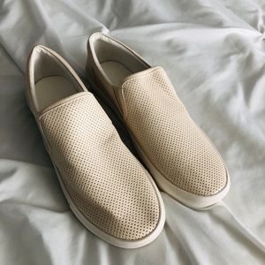 Tan Slip On Flats